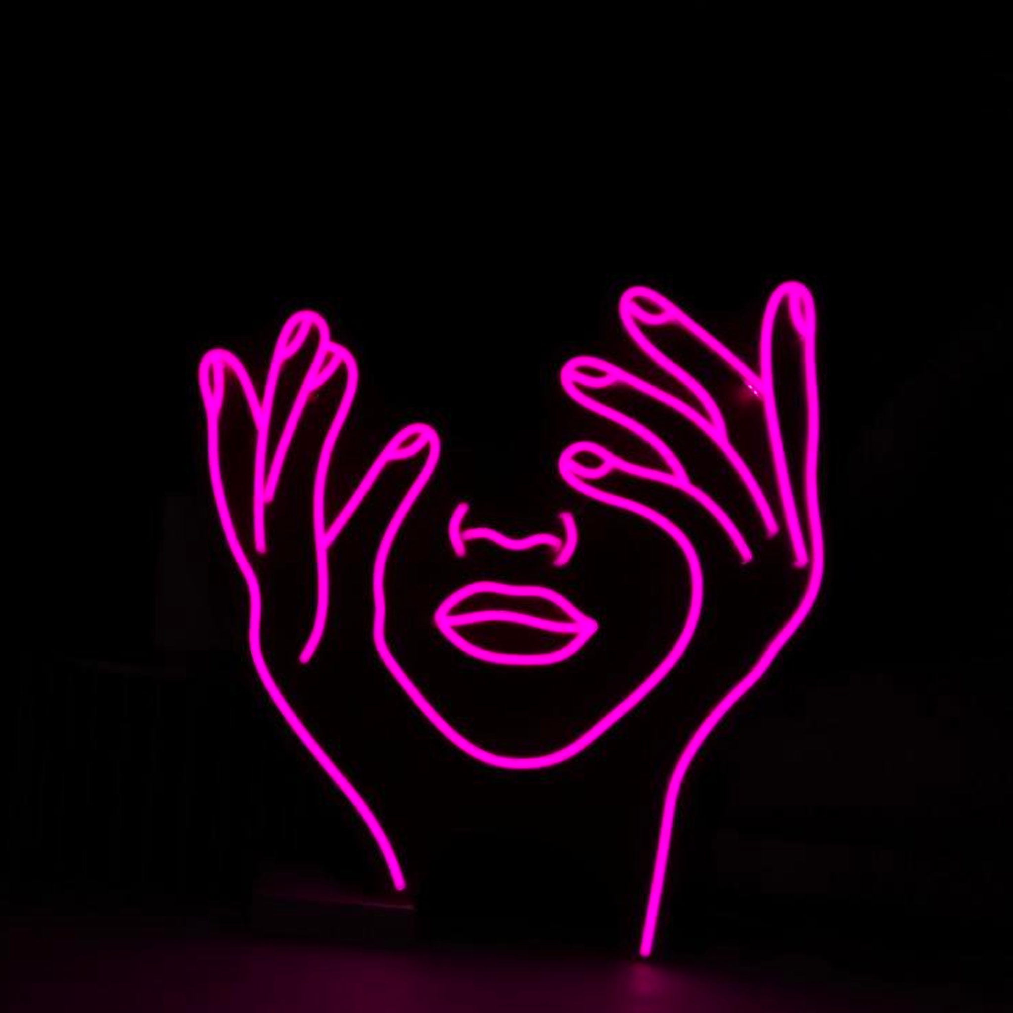 Resting Neon Face